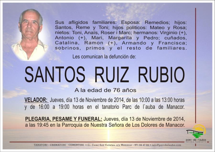 SANTOS RUIZ RUBIO
