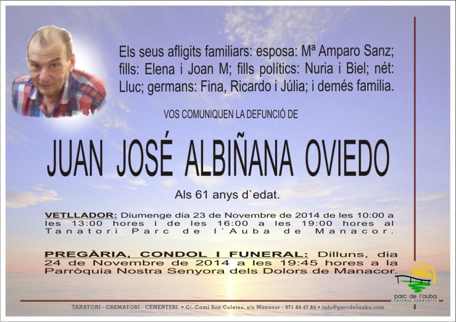 JUAN JOSÉ ALBIÑANA OVIEDO