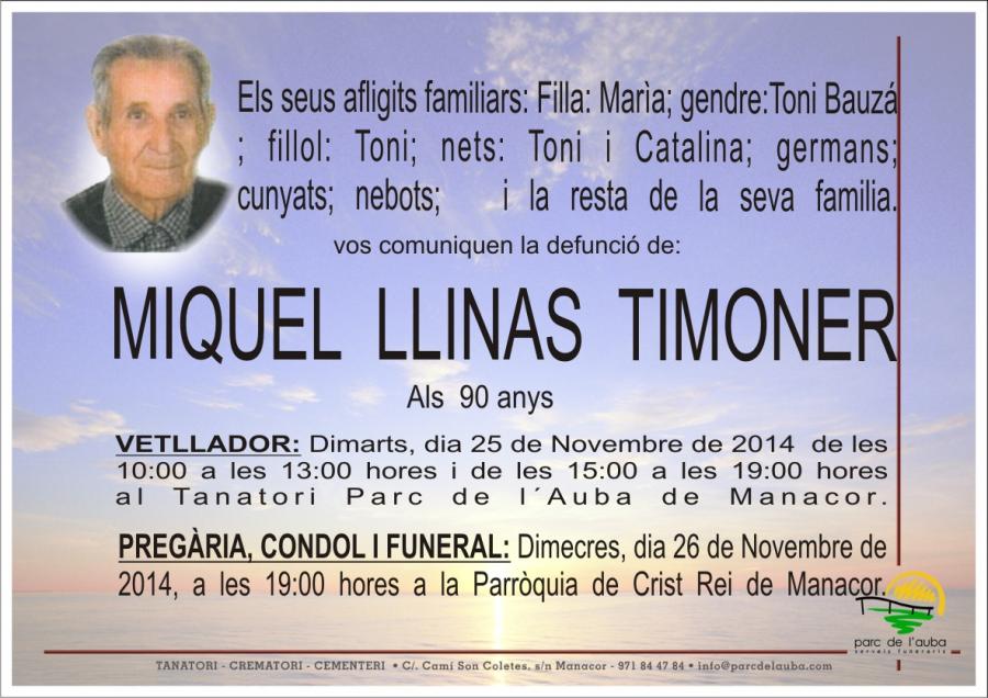 MIQUEL LLINAS TIMONER