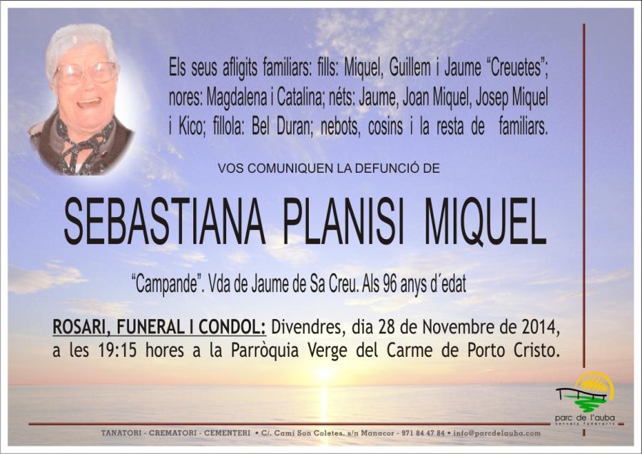 SEBASTIANA PLANISI MIQUEL