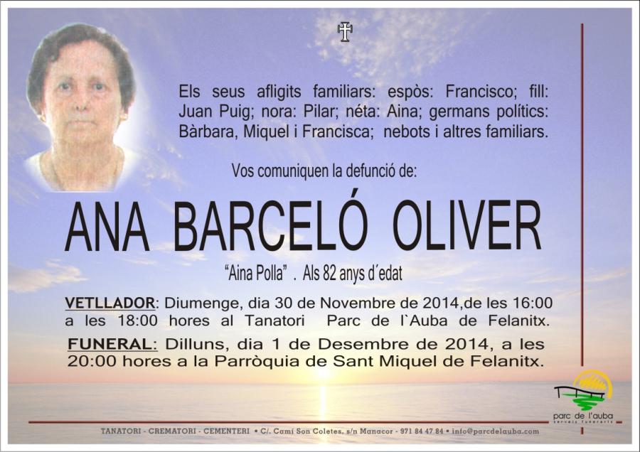 ANA BARCELÓ OLIVER