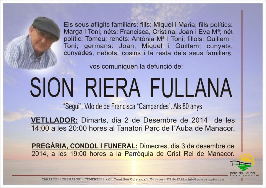 SION RIERA FULLANA