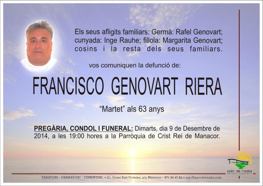 FRANCISCO GENOVART RIERA