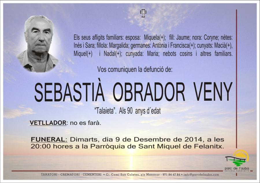 SEBASTIÀ  OBRADOR VENY