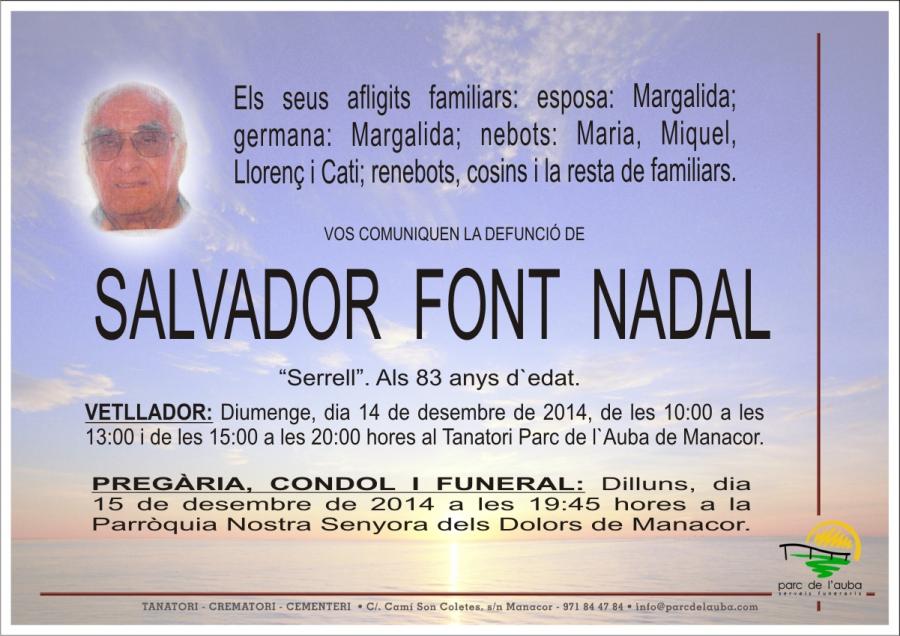 SALVADOR FONT NADAL