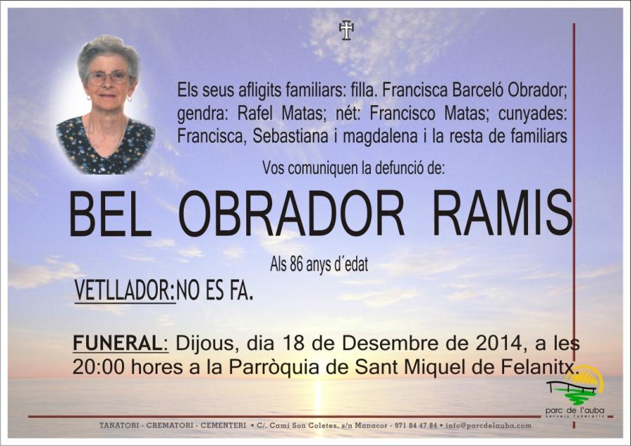 BEL OBRADOR RAMIS
