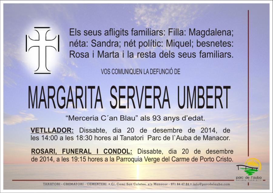 MARGARITA SERVERA UMBERT