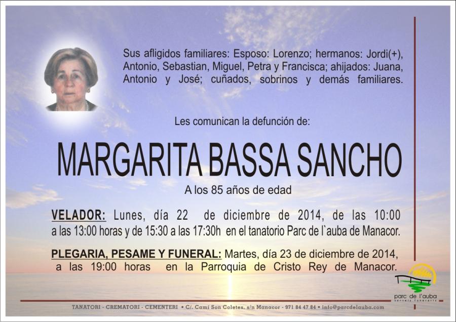 MARGARITA  BASSA SANCHO