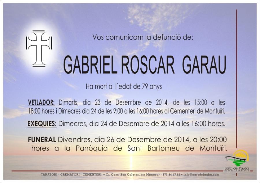 GABRIEL  ROSCAR GARAU