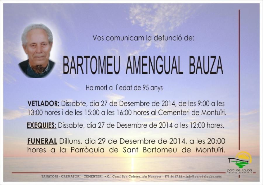 BARTOMEU AMENGUAL BAUZA