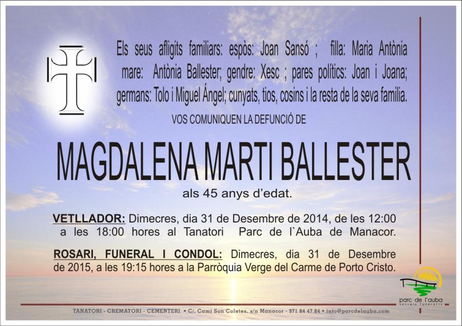 MAGDALENA MARTÍ BALLESTER