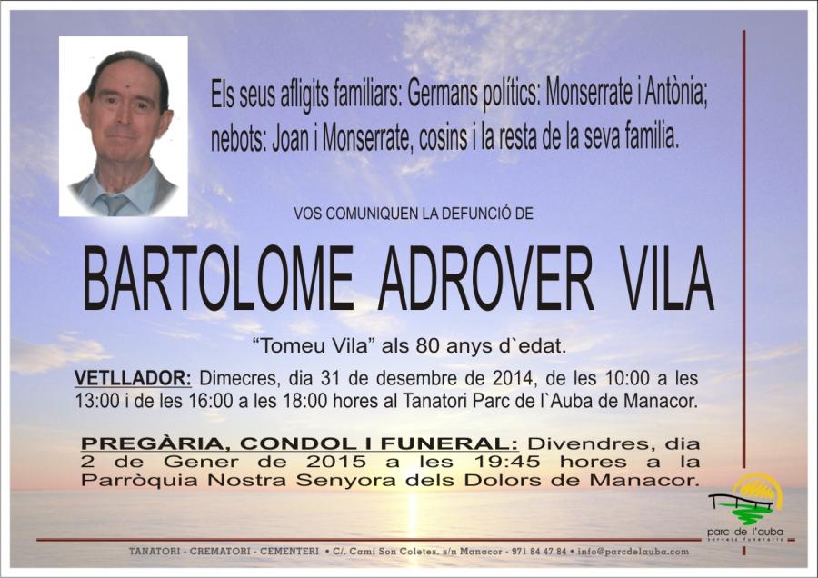 BARTOLOME ADROVER VILA
