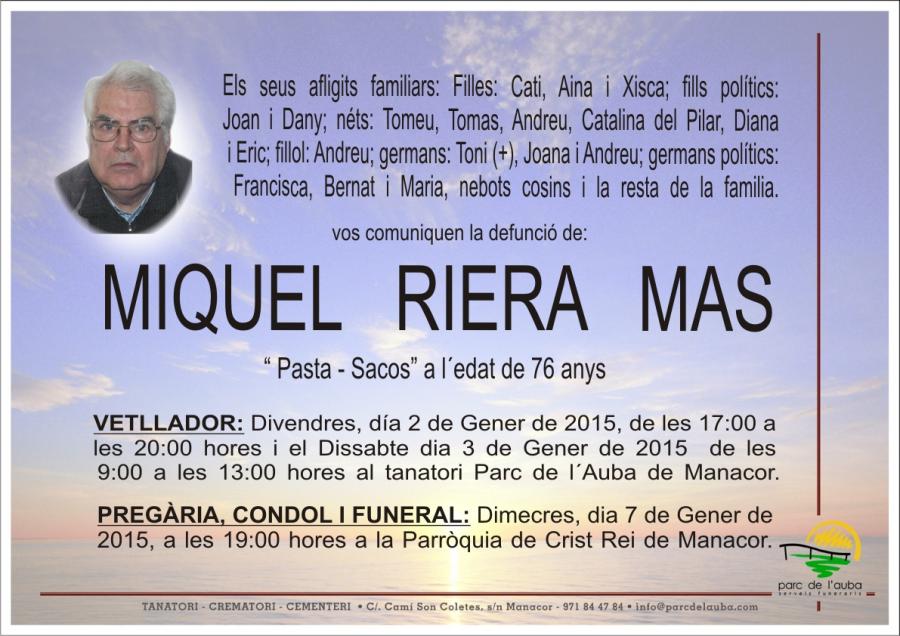 MIQUEL RIERA MAS
