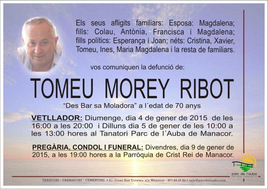 TOMEU MOREY RIBOT