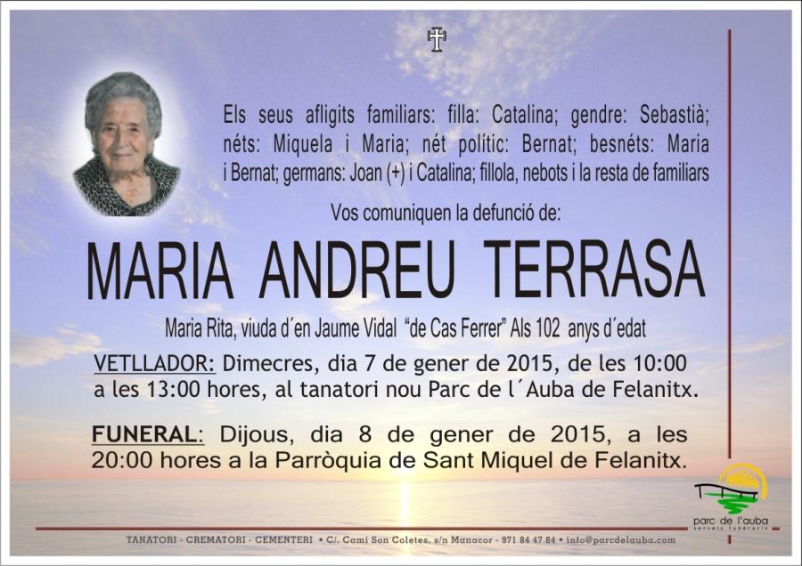 MARIA  ANDREU FORTEZA