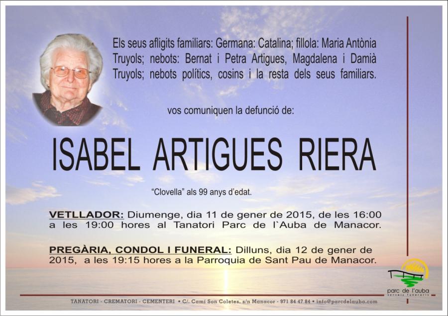 ISABEL ARTIGUES RIERA
