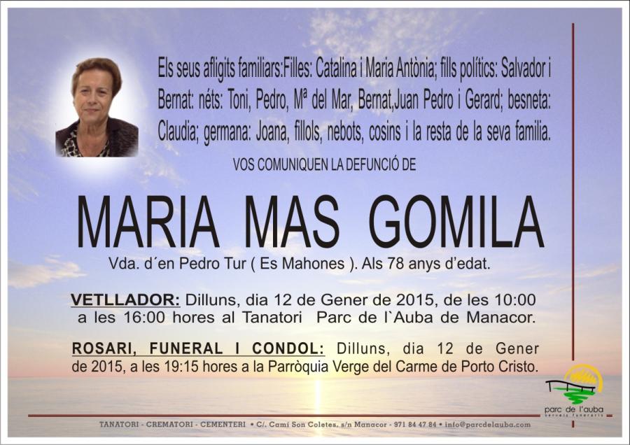MARIA MAS GOMILA