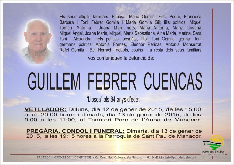 GUILLEM FEBRER  CUENCAS