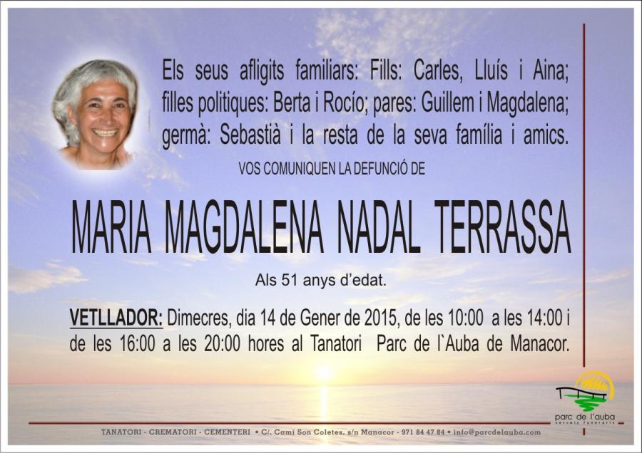 MARIA MAGDALENA NADAL TERRASSA