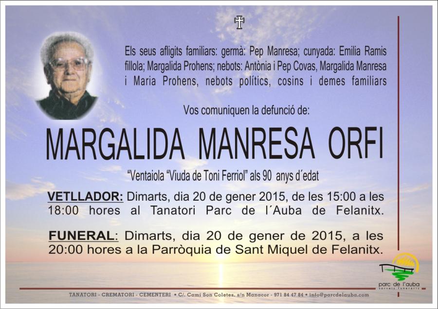 MARGALIDA MANRESA ORFI