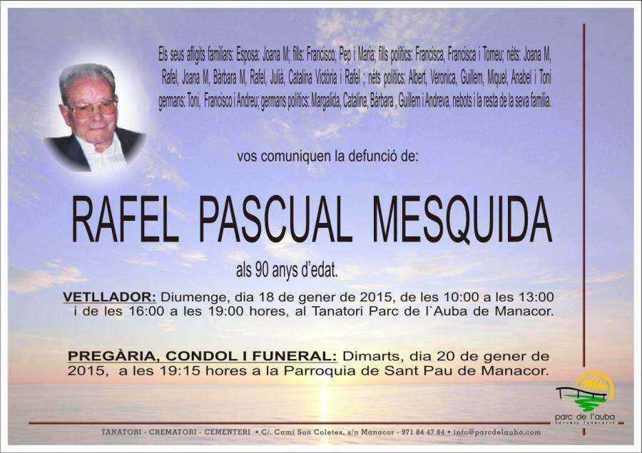 RAFEL PASCUAL MESQUIDA