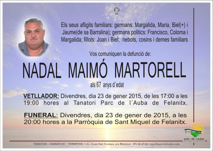 NADAL  MAIMÓ MARTORELL