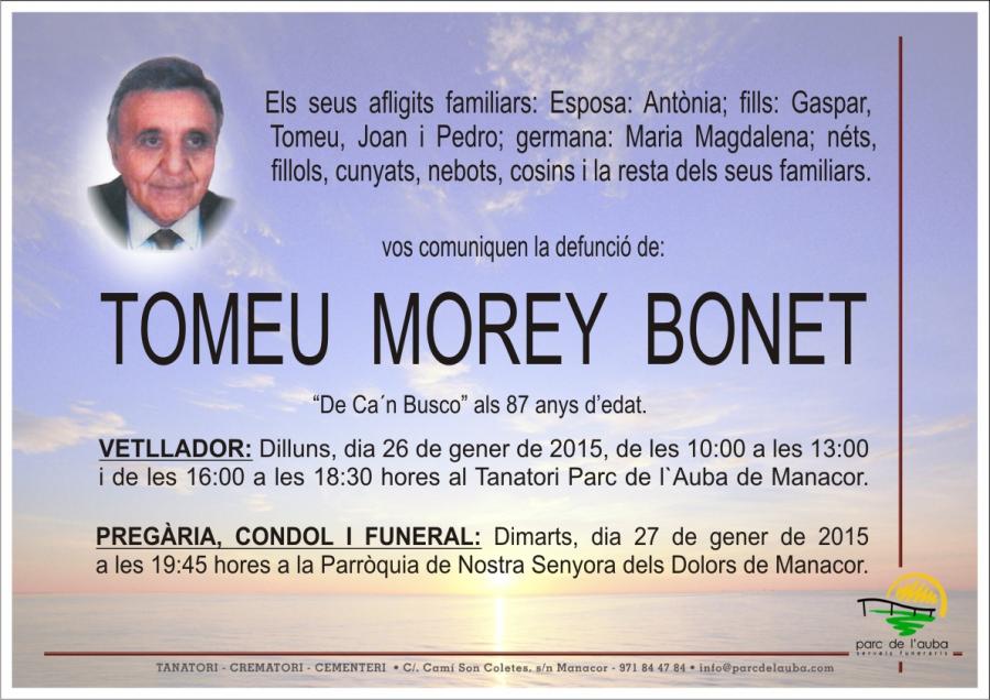 TOMEU MOREY BONET