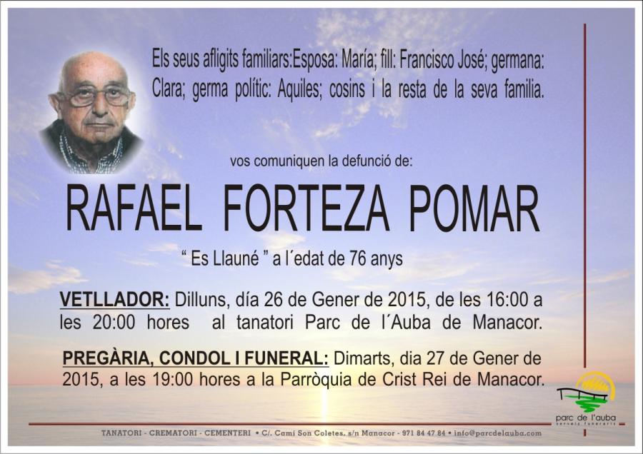 RAFAEL FORTEZA POMAR