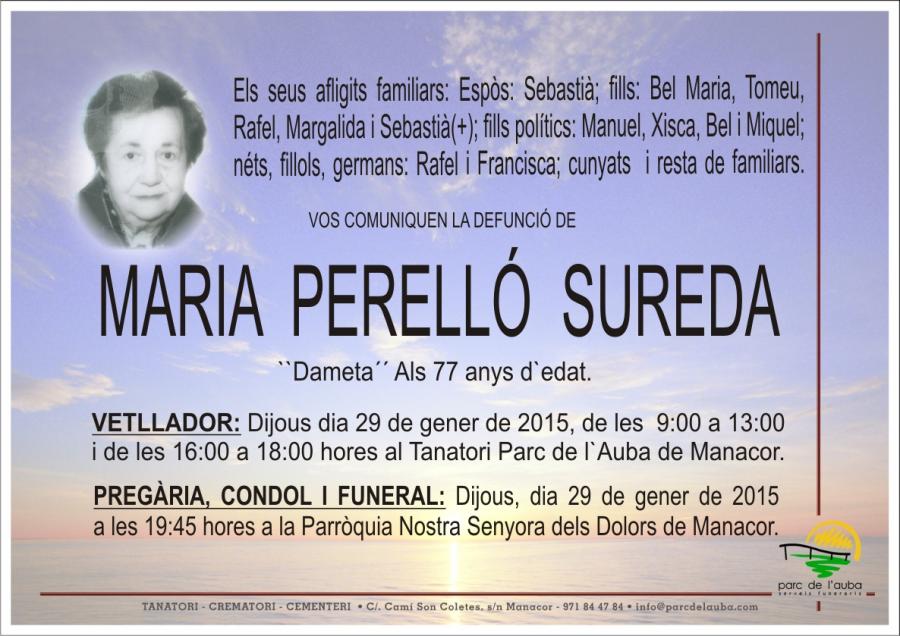 MARIA PERELLÓ SUREDA