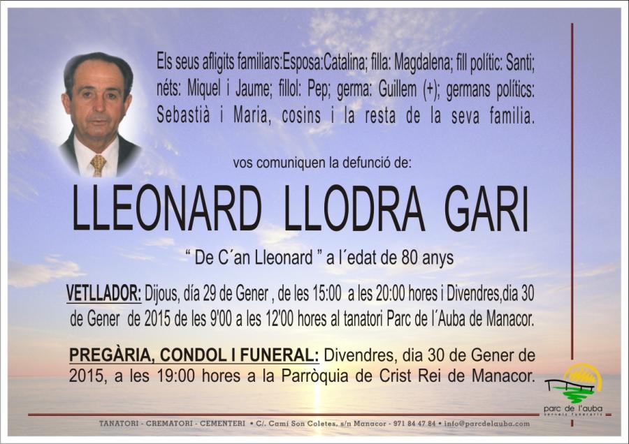 LLEONARD LLODRA GARI
