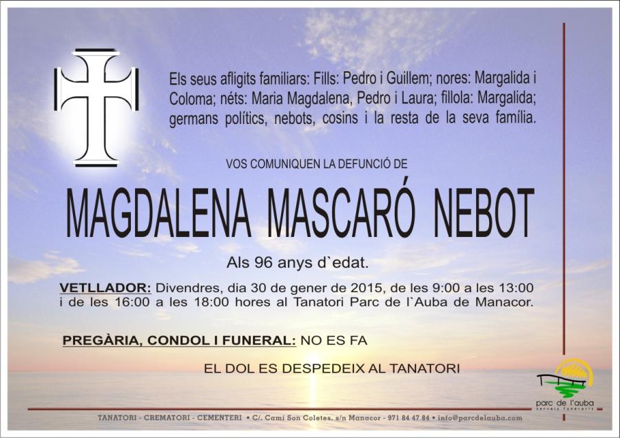 MAGDALENA MASCARÓ NEBOT