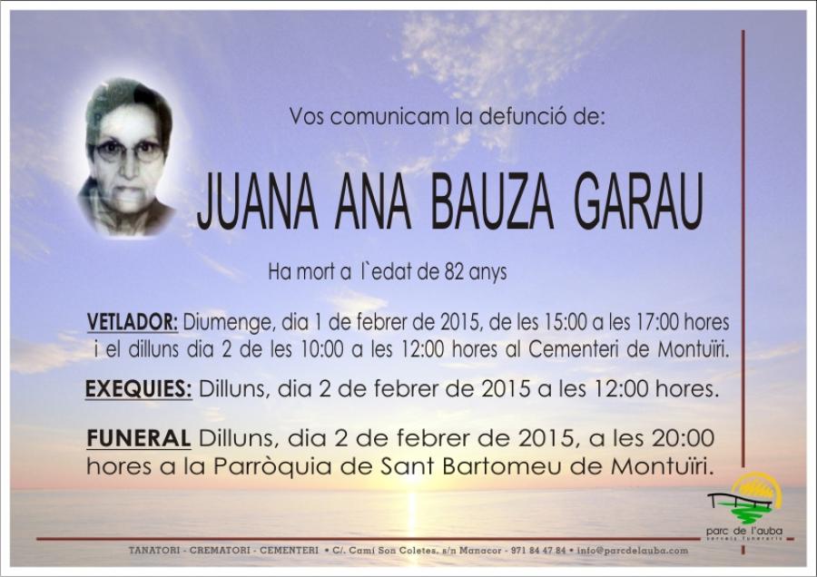 JUANA ANA BAUZA GARAU