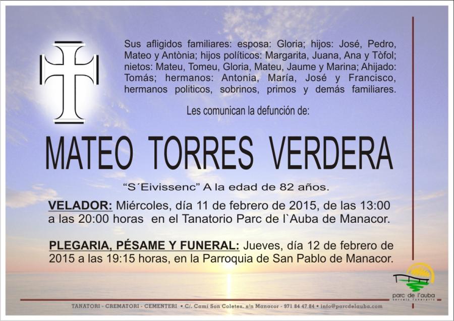 MATEO TORRES  VERDERA
