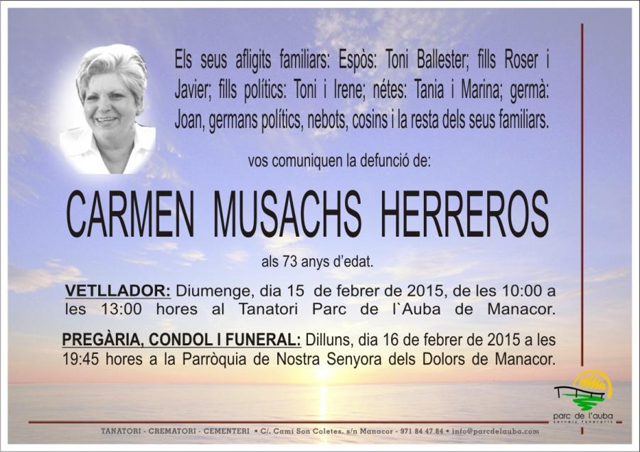 CARMEN MUSACHS  HERREROS