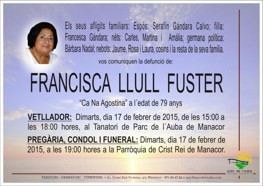 FRANCISCA  LLULL  FUSTER