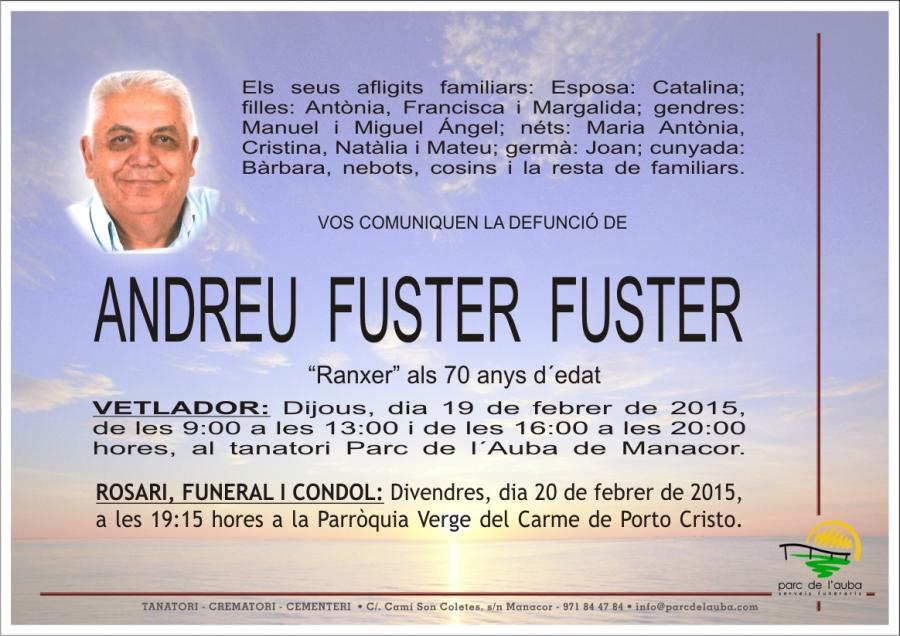 ANDREU FUSTER FUSTER