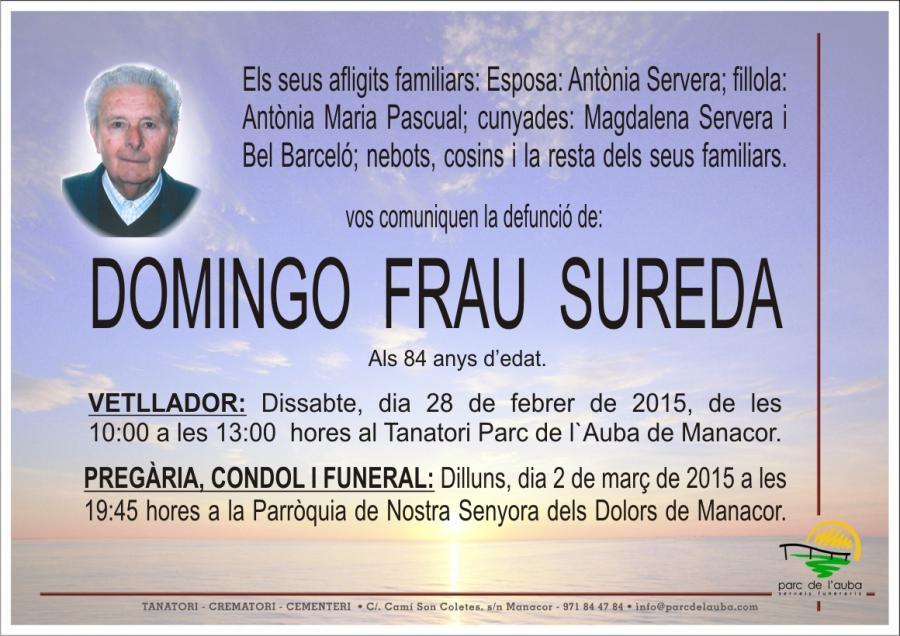 DOMINGO FRAU SUREDA
