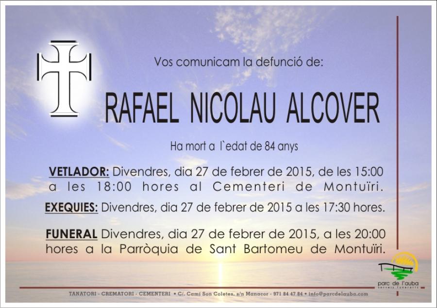 RAFAEL NICOLAU ALCOVER