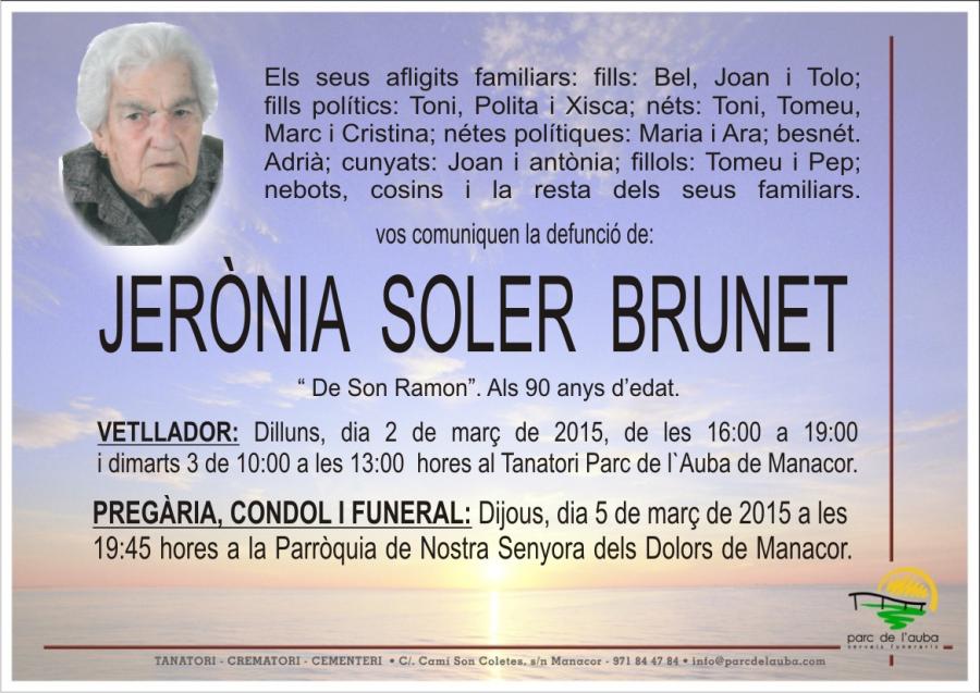 JERÃ'NIA  SOLER  BRUNET