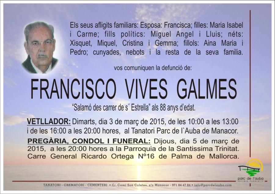 FRANCISCO  VIVES GALMES