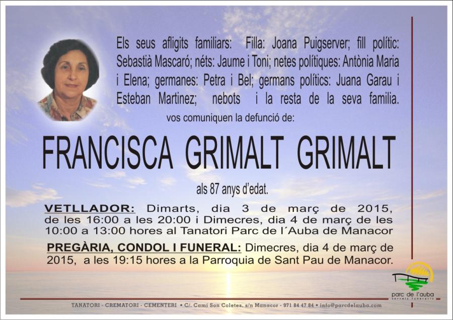 FRANCISCA GRIMALT GRIMALT