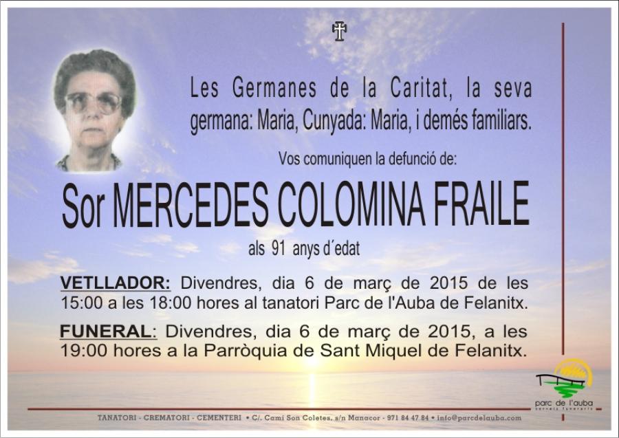 SOR MERCEDES COLOMINA FRAILE