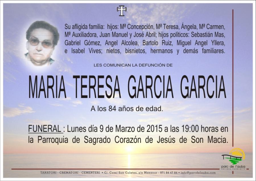 MARIA TERESA GARCIA GARCIA