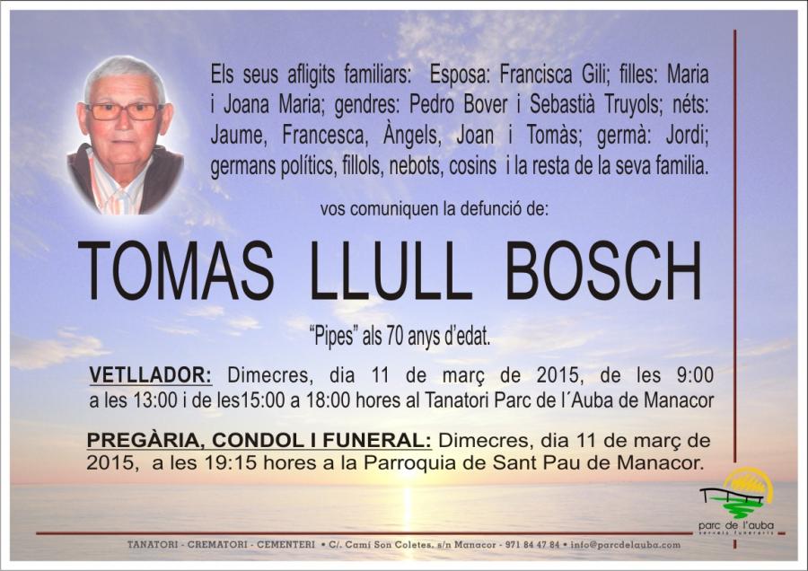 TOMAS LLULL  BOSCH
