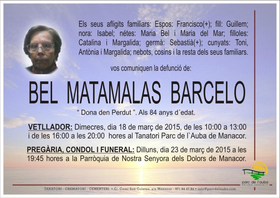 BEL MATAMALAS BARCELO