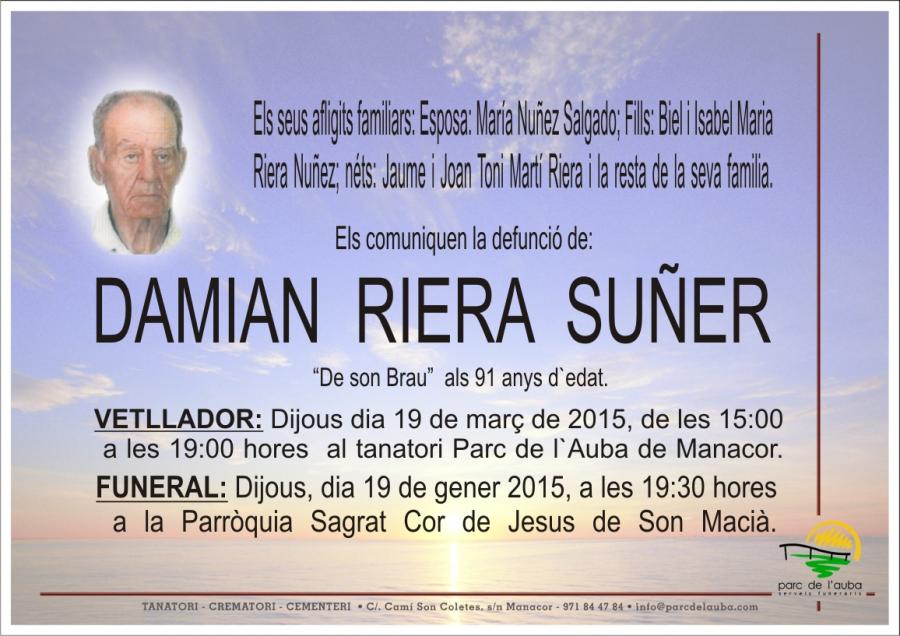 DAMIAN  RIERA SUNER