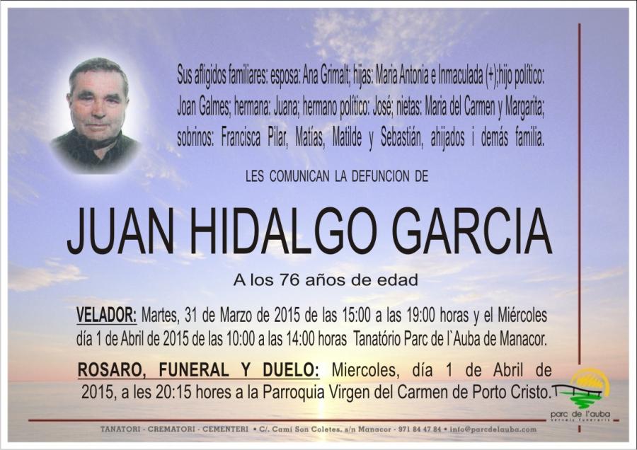 JUAN HIDALGO GARCIA