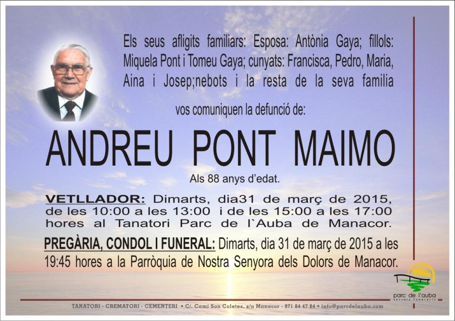 ANDREU PONT MAIMO