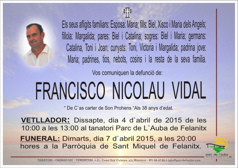 FRANCISCO NICOLAU VIDAL