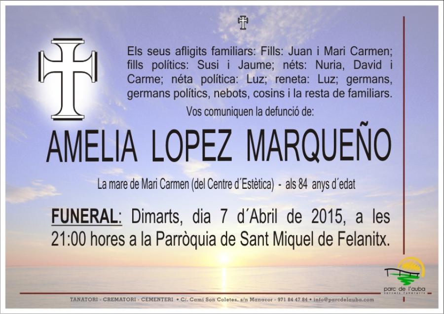 AMELIA LOPEZ MARQUEÑO